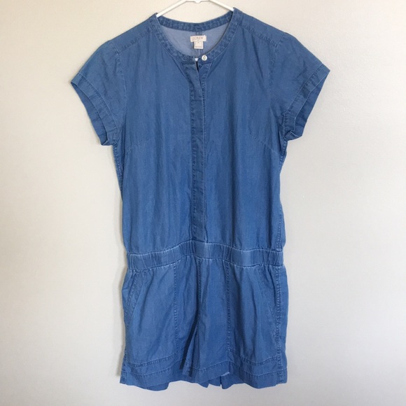J. Crew Chambray Romper - Picture 1 of 4